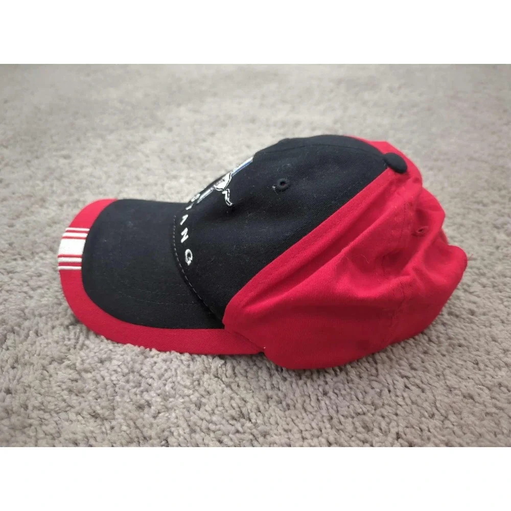 Ford Mustang Baseball‎ Cap Mens OS Checkered Flag Tri-Bar Logo Hook & Loop